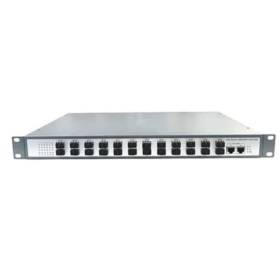 Hanutech Gigabit Ethernet Fiber Switch 8 Port RJ45 2 SFP/Uplinks  1.25gbps/L2 Web Managed/Industrial Grade Chipset/Without Modules- 1 Year  Warranty