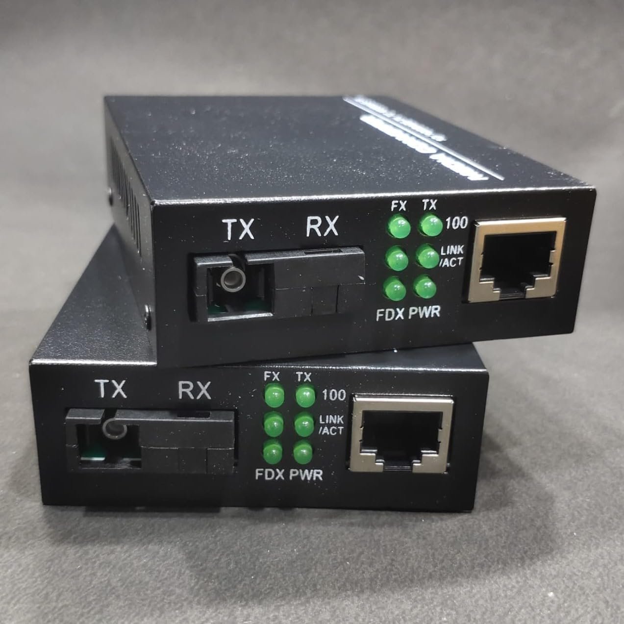 HANUTECH Single Fiber Media Converter Pair 25KM | SC BiDi Ethernet to Fiber Converter | 10/100Base-TX to 100Base-FX | HTB-3100A HTB-3100B | Single Mode | Power Adapter Included - Image 5